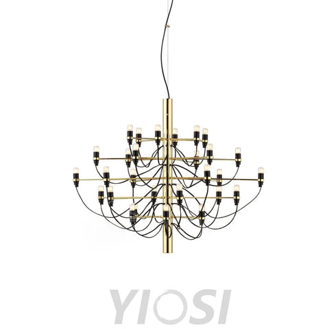 2097 Mid-Century Retro Candle Chandelier with 18/30/50/75 heads - Candle-1-Yiosilamp