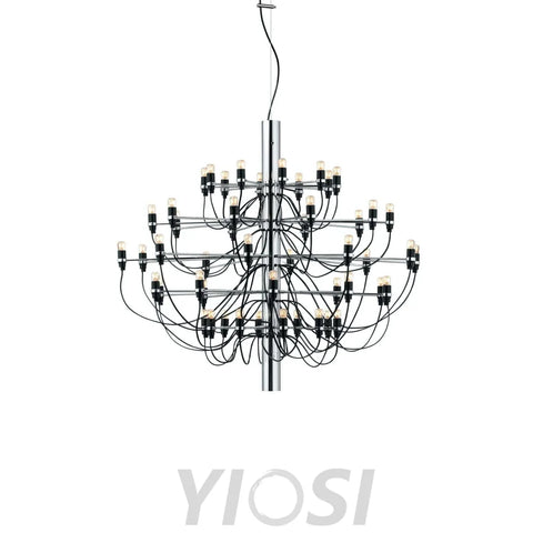 2097 Mid-Century Retro Candle Chandelier with 18/30/50/75 heads - Candle-1-Yiosilamp