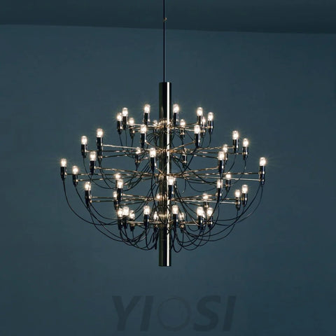 2097 Mid-Century Retro Candle Chandelier with 18/30/50/75 heads - Candle-1-Yiosilamp