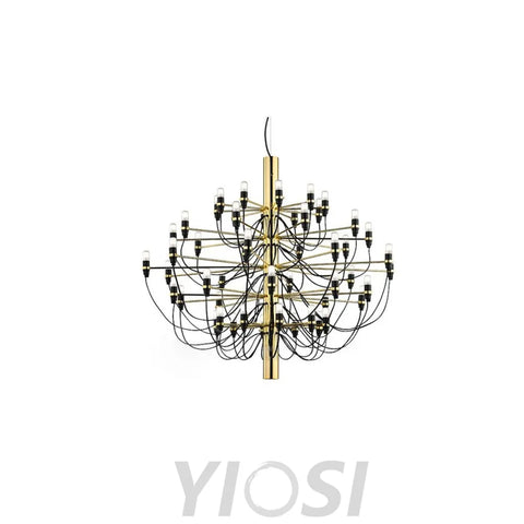 2097 Mid-Century Retro Candle Chandelier with 18/30/50/75 heads - Candle-1-Yiosilamp