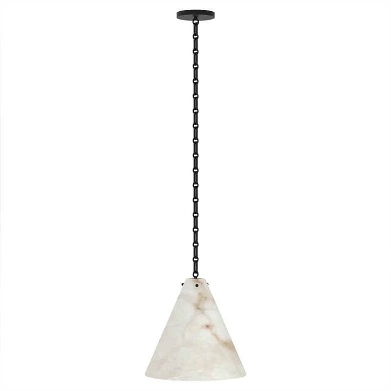Contemporary Lucca Large Alabaster Pendant Light For Kitchen Island, Living Room