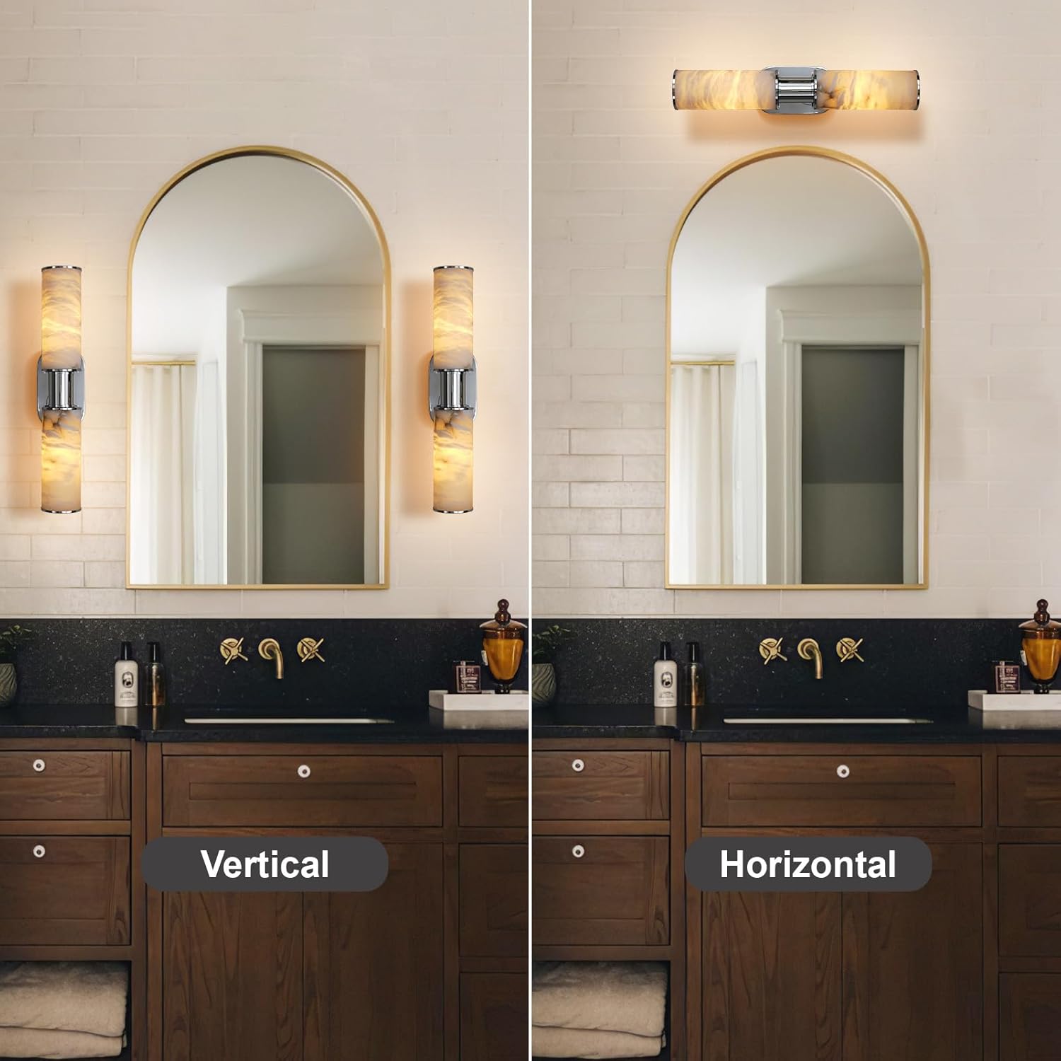 22.2’’ Alabaster Wall Sconce