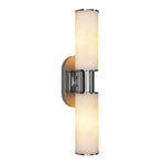 22.2’’ Alabaster Wall Sconce Nickel