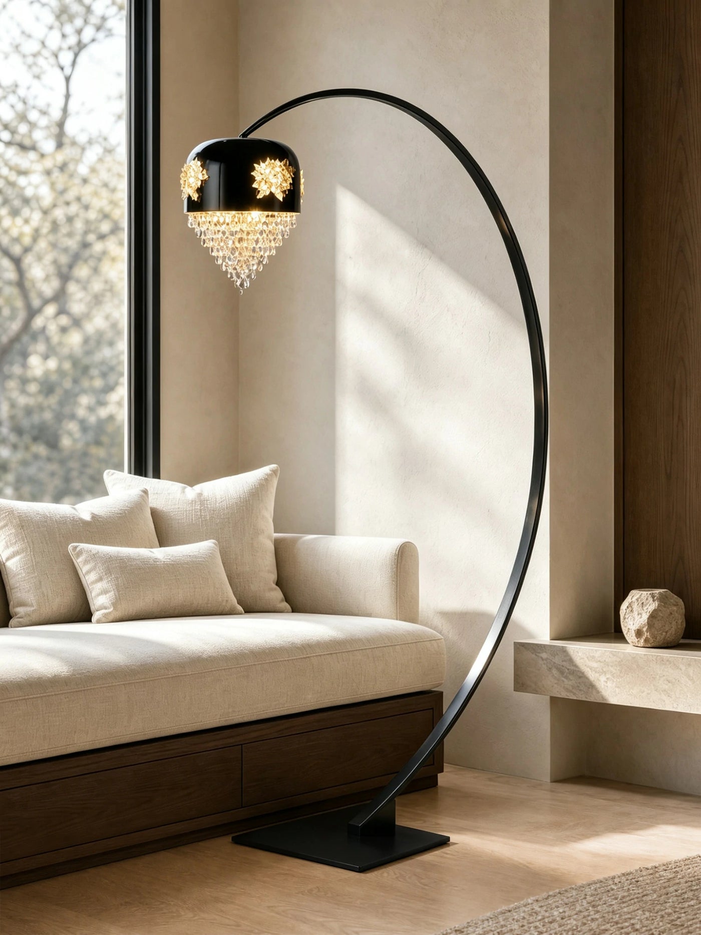 Floral Glory Modern Sculptural Floor Lamp