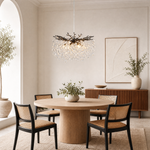 23.6" Modern Tree Branch Crystal Chandelier