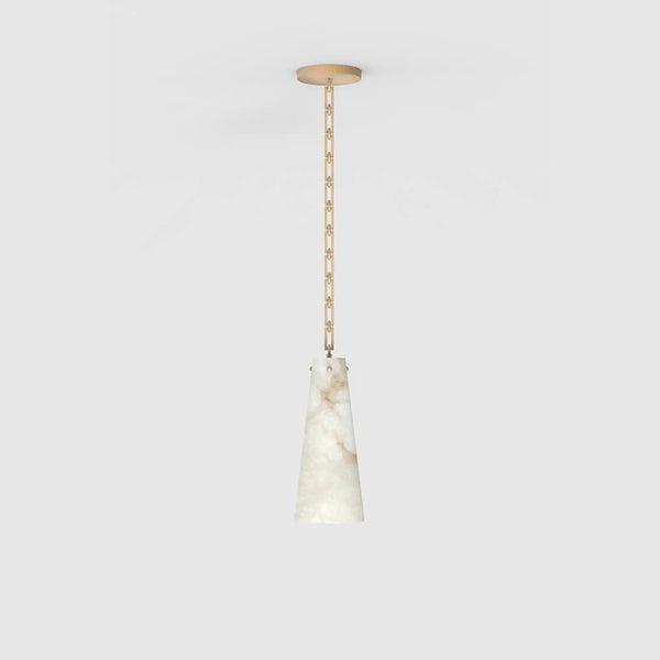 Contemporary Lucca Alabaster Pendant Light For Kitchen Island, Living Room