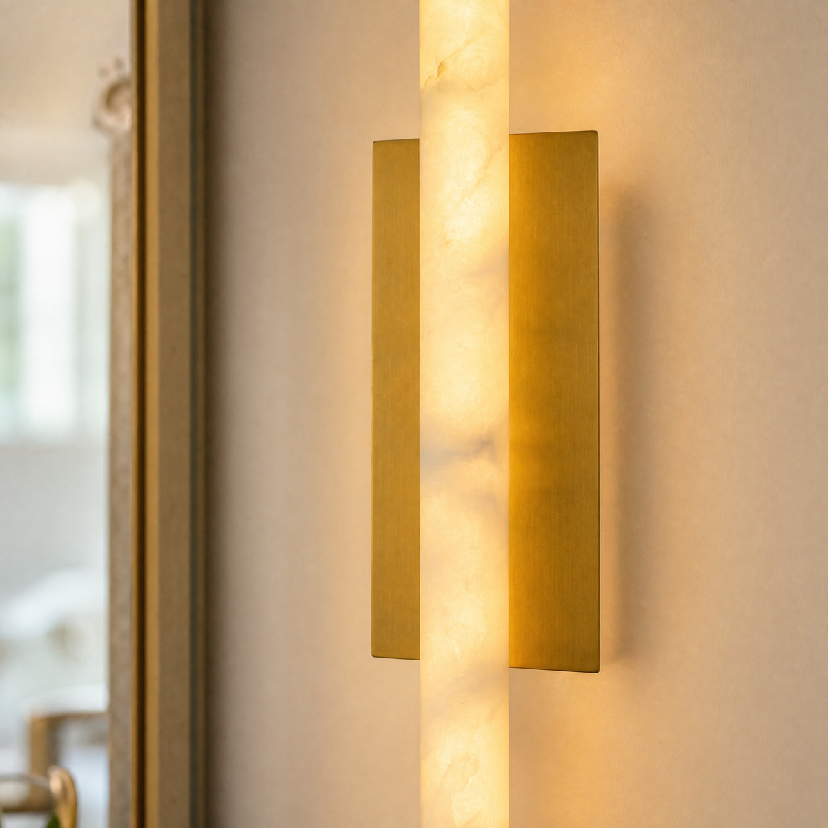 25'' Spanish Alabaster Wall Sconces Set of Two