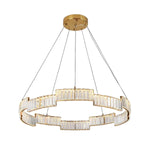 Crystal Chandelier – Copper Finish Clear Crystal LED Ceiling Light