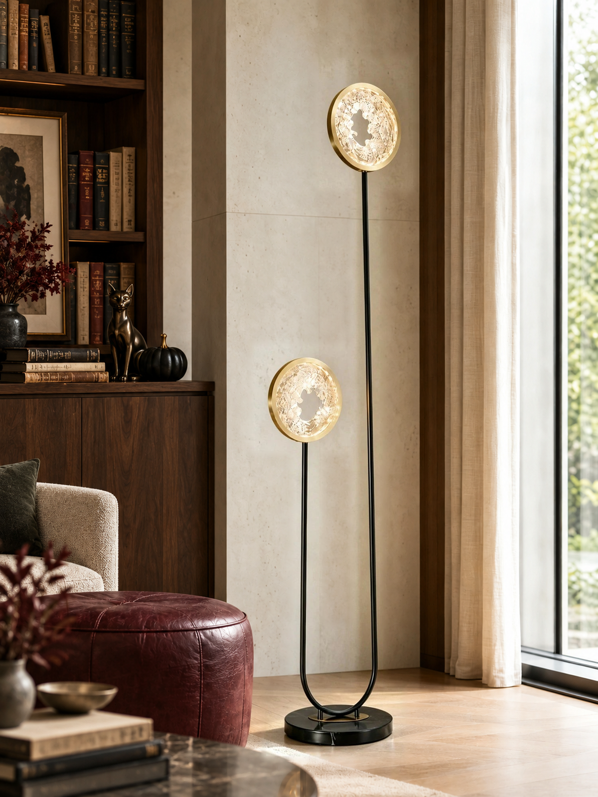 Fortune Cascade Modern Sculptural Floor Lamp