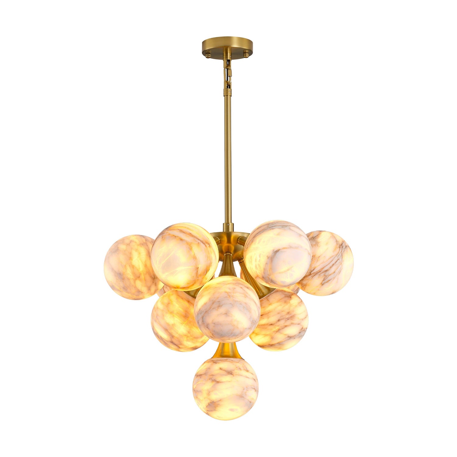 Modern Round Alabaster Chandelier D560