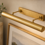30 Inch Handle Vanity Light - Antique Copper