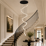 30-Light Bowl-shaped Staircase Lights - Black