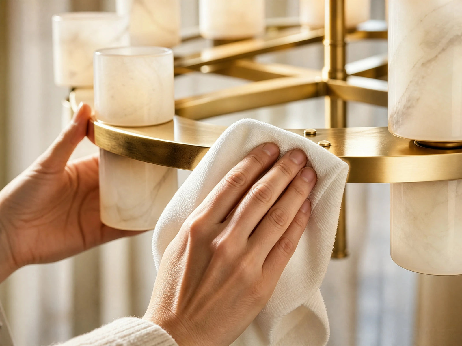 How To Clean A Brass Chandelier Well?