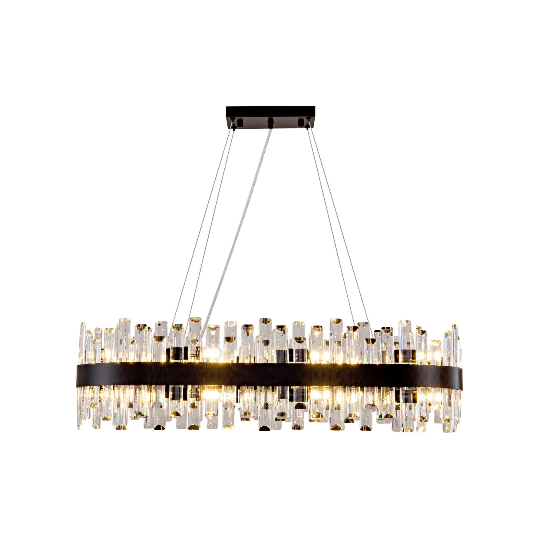 Modern Double Layer Crystal Chandelier