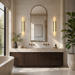 36" Spanish Alabaster Linear Wall Sconce