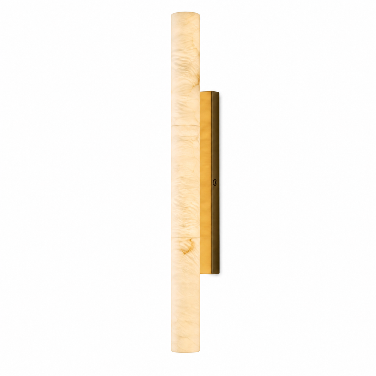 36" Spanish Alabaster Cylinder Wall Sconce