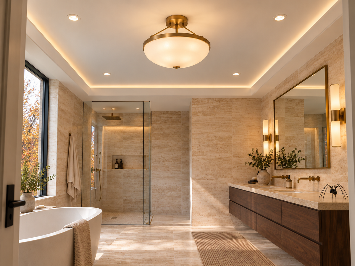 15 Bathroom Lighting Ideas For Ceiling