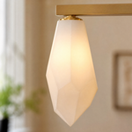 39-Inch 6-Light Linear Spanish Alabaster Chandelier
