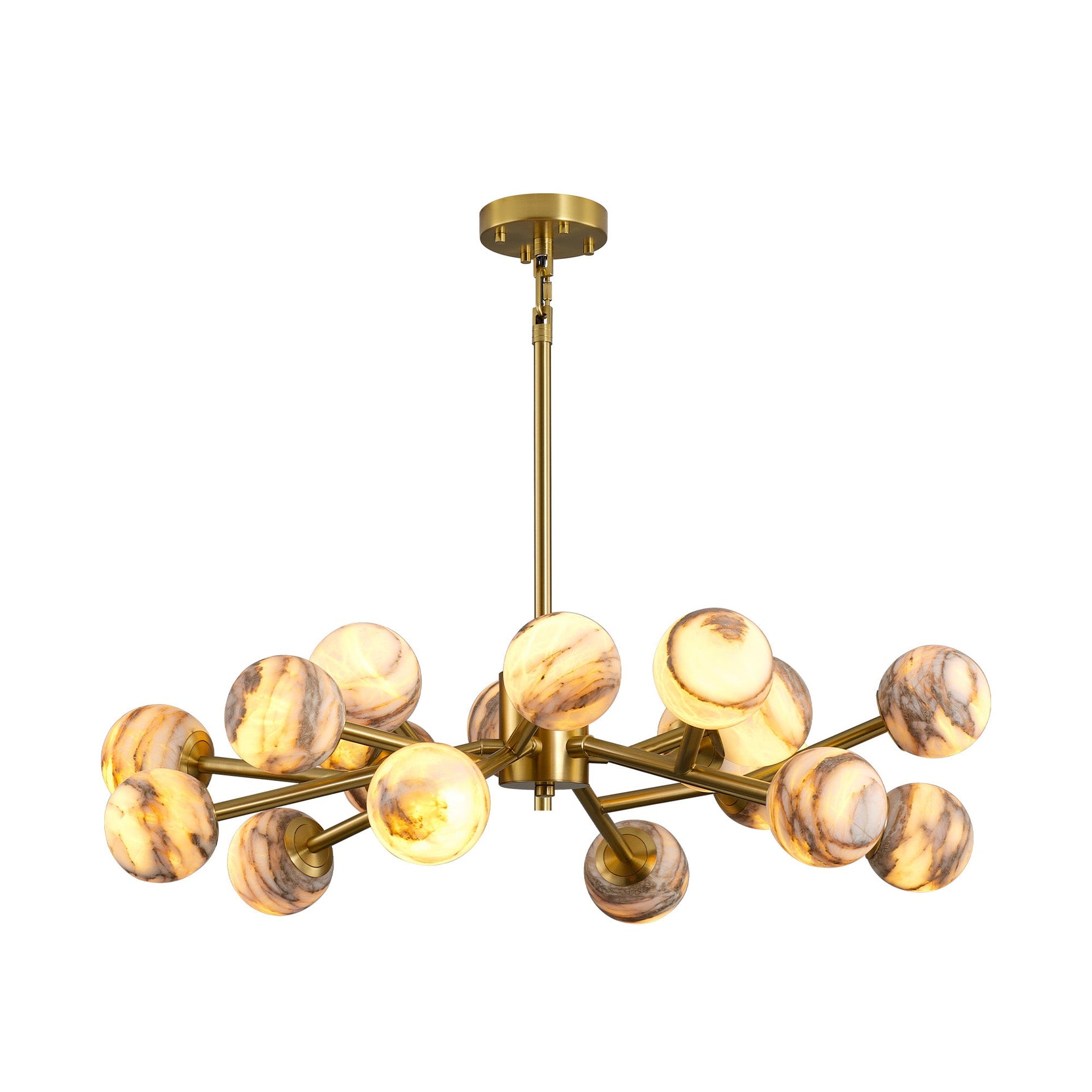 Modern Round Alabaster Chandelier D800