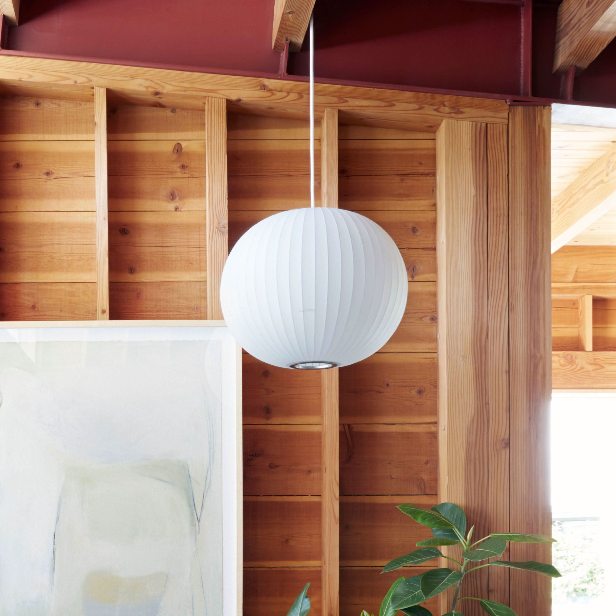 Bubble Pendant Light with Artificial Silk Lampshade - Yiosilamp