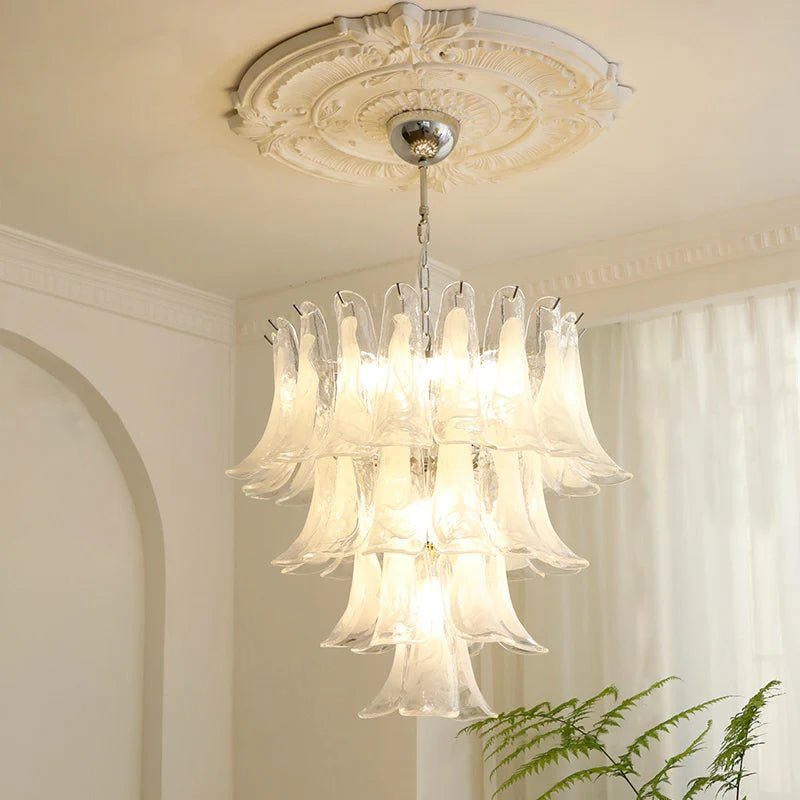 Murano Glass Petals Chandelier - YIOSI