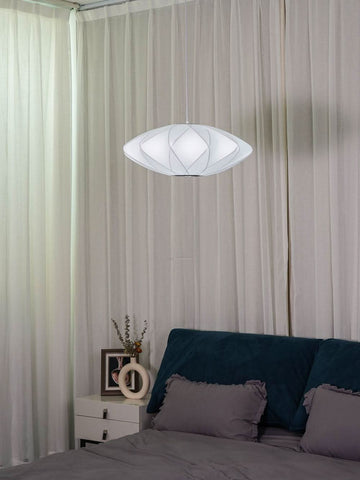 Bubble Pendant Light with Artificial Silk Lampshade - Yiosilamp