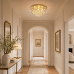450 Pineapple Bead Ceiling Light - Gold