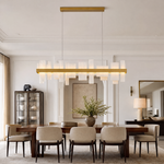 46.8'' Alabaster Rectangular Chandelier