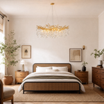 47'' Gold Tree Branch Crystal Chandelier