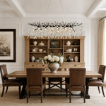 47" Modern Black Crystal Tree Branch Chandelier