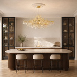 47" Modern Gold Tree Branch Crystal Chandelier