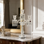 5-Light Candelabra Cut Glass Table Lamp