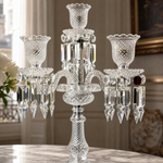 5-Light Candelabra Cut Glass Table Lamp