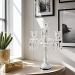 5-Light Candelabra Cut Glass Table Lamp