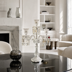 5-Light Candelabra Cut Glass Table Lamp