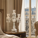 5-Light Candelabra Cut Glass Table Lamp