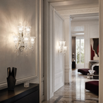 5-Light Two-Tier Twisted Glass Wall Sconce