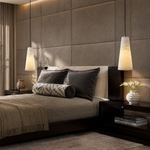 500 Cylindrical Alabaster Wall Lamp - Black Single - Change Supplier