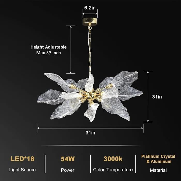 Modern blade-type Chandelier