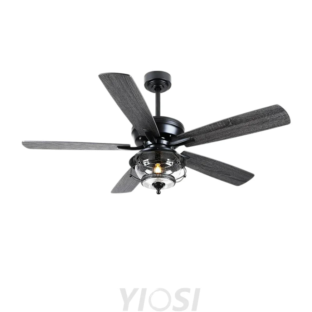 52’’ Modern Outdoor Ceiling Fan with Light & Remote – Reversible Blades & Waterproof Ceiling Lights