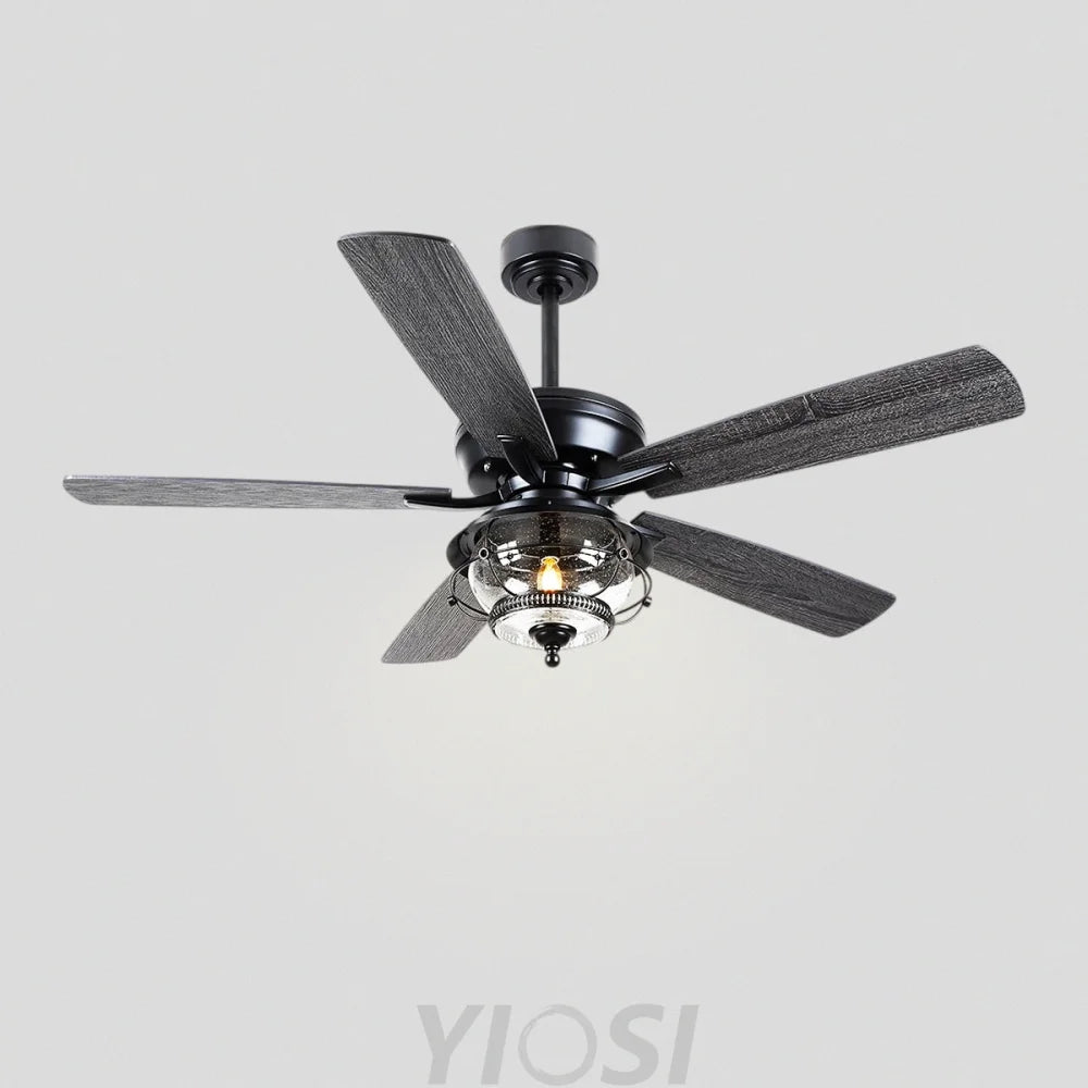 52’’ Modern Outdoor Ceiling Fan with Light & Remote – Reversible Blades & Waterproof Ceiling Lights