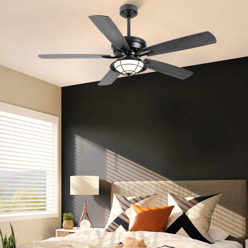 52’’ Outdoor & Indoor Ceiling Fan with Remote – All-Weather Durable Ceiling Lights
