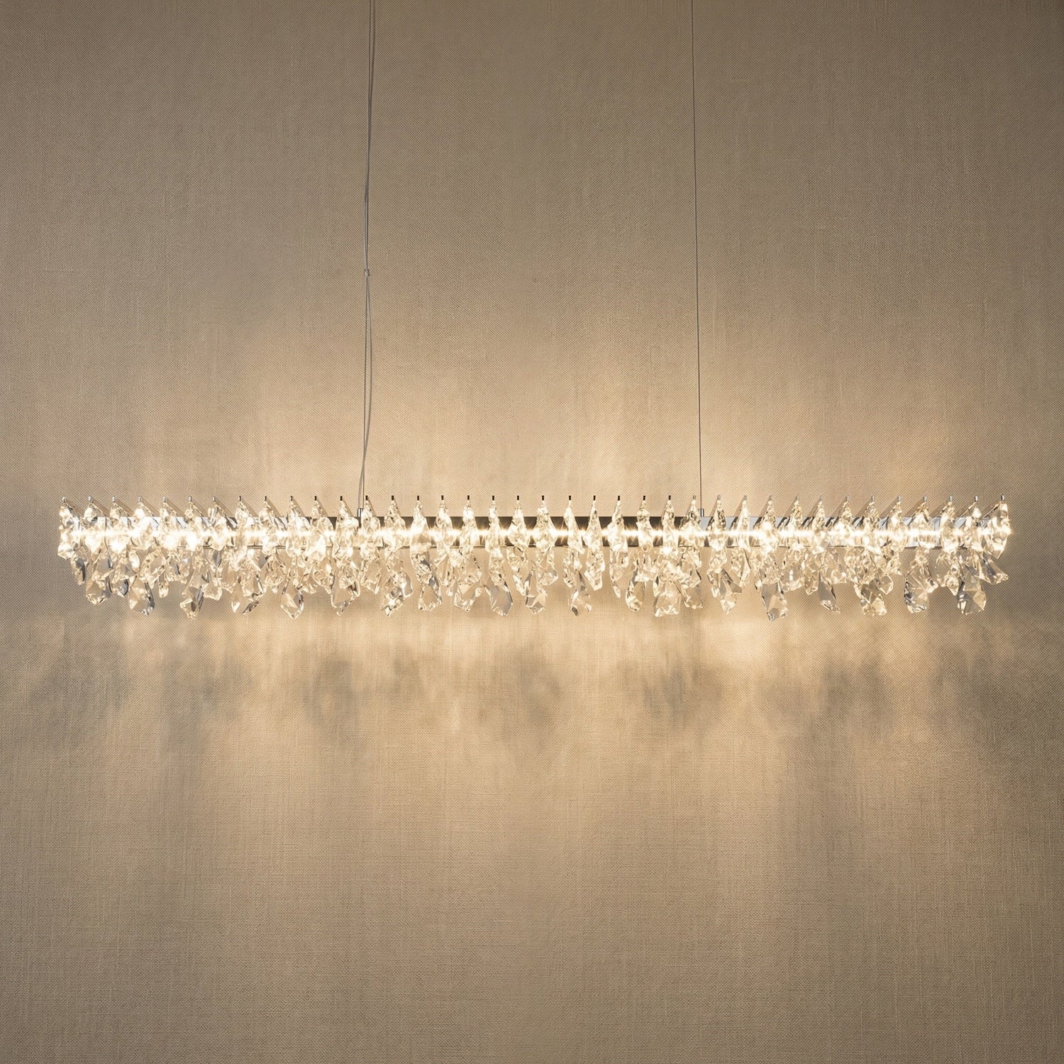 Aureola Linear Crystal Chandelier