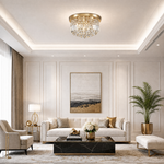560 Pineapple Bead Ceiling Light - Gold