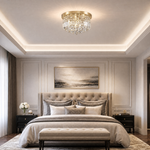 560 Pineapple Bead Ceiling Light - Gold