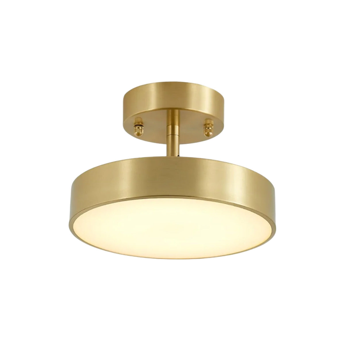 Brass Rotating Ceiling Lamp Warm Light