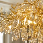 60" Modern Crystal Tree Branch Chandelier