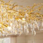 60" Modern Crystal Tree Branch Chandelier