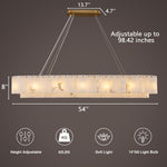 Modern alabaster chandelier