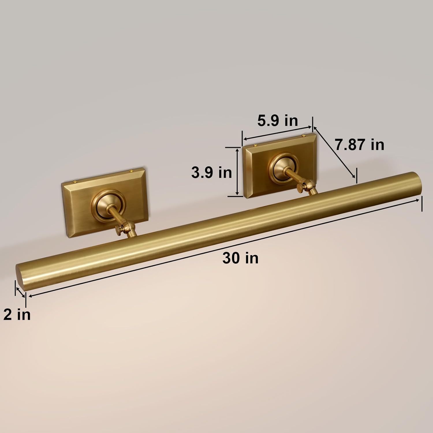 Wall-mounted mirror front wall lamp